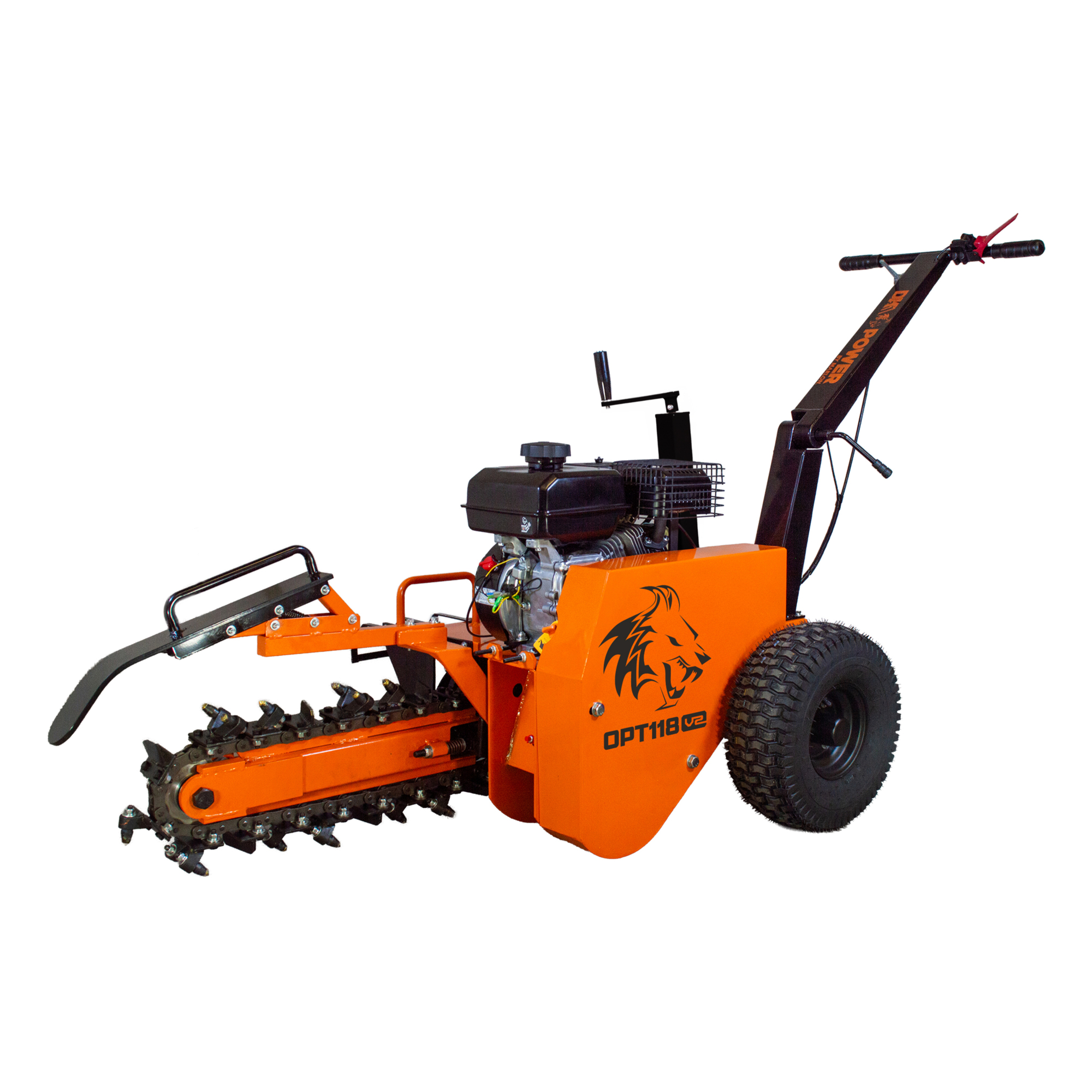 DK2 Power by Marlon V2 Series Trencher — 18in. Depth, 7 HP, 212cc Engine, Model# OPT118-V2